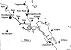 Rockhampton Cyclone, 1949: detailed track 9am-9pm 2 March